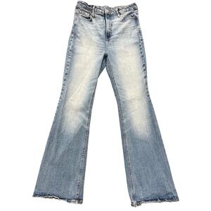 Old Navy High-Waisted Flare Jeans Womens 6 Light Blue Excellent Secret-Smooth